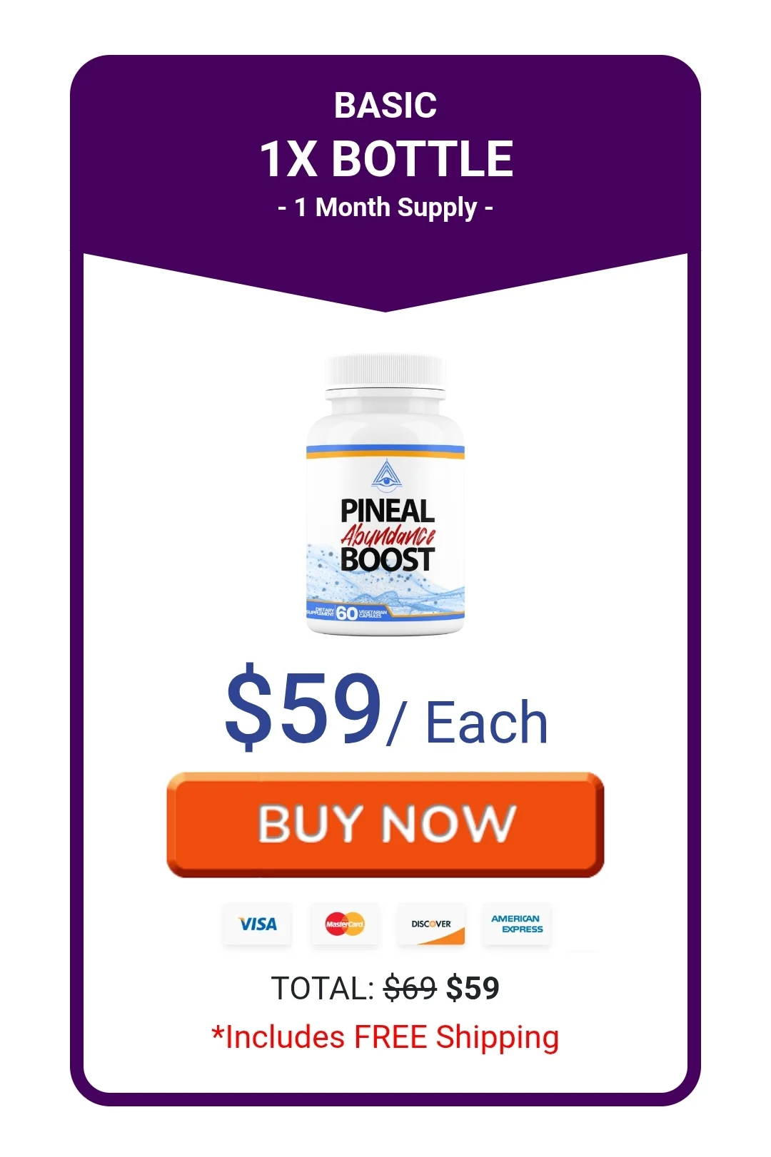 Pineal Abundance Boost™ 1 bottle pricing
